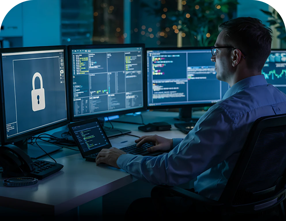 Vulnerability assessment, network security, security protocol, and cyberthreat protection.